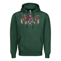 Sports Green best mom ever Zipper Hoodie - SublimationCraftShop