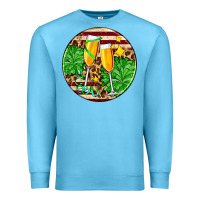 Ocean Blue Christmas champagnes Premium Sweatshirt - AdoDesignShop