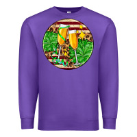 Purple Christmas champagnes Premium Sweatshirt - AdoDesignShop