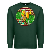 Sports Green Christmas champagnes Premium Sweatshirt - AdoDesignShop