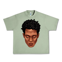 Oil Green black man portrait Urban Heavy Tee - texasbilliewilder