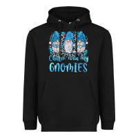 Black chillin' with my gnomies Heavyweight Hoodie - JahusDesignShop