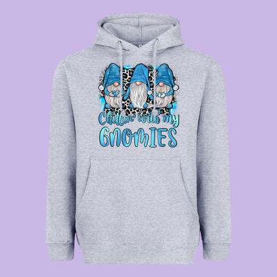 Chillin' With My Gnomies Heavyweight Hoodie Designed By Jahusdesignshop
