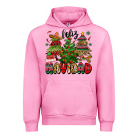 Fuchsia Pink feliz navidad Urban Hoodie - MaliasSmallBusiness