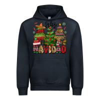 Navy feliz navidad Urban Hoodie - MaliasSmallBusiness