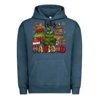 Pigment Midnight Navy feliz navidad Urban Hoodie - MaliasSmallBusiness
