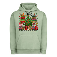 Pigment Oil Green feliz navidad Urban Hoodie - MaliasSmallBusiness