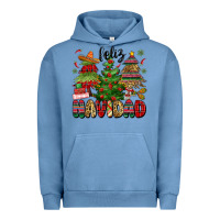 Pigment Pebble Blue feliz navidad Urban Hoodie - MaliasSmallBusiness