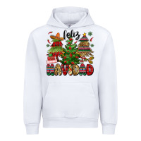 White feliz navidad Urban Hoodie - MaliasSmallBusiness