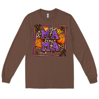 Chestnut basketball mama with leopard Long Sleeve Tee - Zillion Design Studio