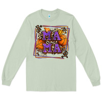 Matcha basketball mama with leopard Long Sleeve Tee - Zillion Design Studio