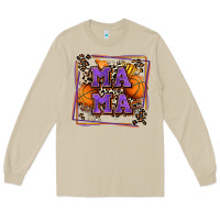 Mushroom basketball mama with leopard Long Sleeve Tee - Zillion Design Studio