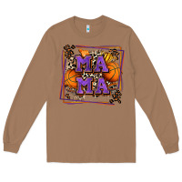 Toasted Coconut basketball mama with leopard Long Sleeve Tee - Zillion Design Studio