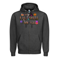 Charcoal Heather i put speel on you Zipper Hoodie - CowhideDigitalArt