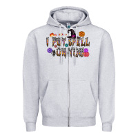 Heather Grey i put speel on you Zipper Hoodie - CowhideDigitalArt