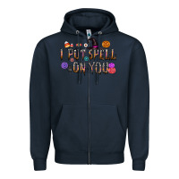 Navy i put speel on you Zipper Hoodie - CowhideDigitalArt