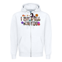 White i put speel on you Zipper Hoodie - CowhideDigitalArt