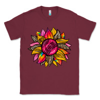 Burgundy race  sunflower Classic Tee - Zillion Design Studio
