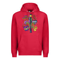 Cardinal new orleans mardi gras streets Premium Hoodie - MaliasSmallBusiness