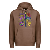 Chestnut new orleans mardi gras streets Premium Hoodie - MaliasSmallBusiness