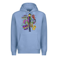 Colony Blue new orleans mardi gras streets Premium Hoodie - MaliasSmallBusiness