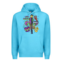Ocean Blue new orleans mardi gras streets Premium Hoodie - MaliasSmallBusiness