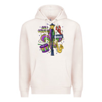 Pale Pink new orleans mardi gras streets Premium Hoodie - MaliasSmallBusiness