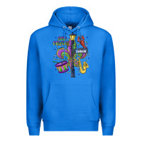 True Royal new orleans mardi gras streets Premium Hoodie - MaliasSmallBusiness