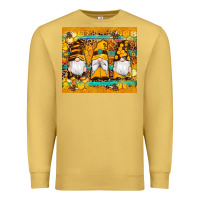 Antique Gold western bee gnomes  honeycomb  leopard turquoise wooden serape Premium Sweatshirt - Artiststas