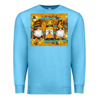 Ocean Blue western bee gnomes  honeycomb  leopard turquoise wooden serape Premium Sweatshirt - Artiststas