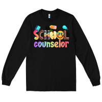 Black school counselor Long Sleeve Tee - AdoDesignShop