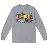 Heather Grey school counselor Long Sleeve Tee - AdoDesignShop