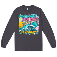 Smoke boat waves sun rays lake days Long Sleeve Tee - texasbilliewilder