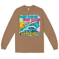 Toasted Coconut boat waves sun rays lake days Long Sleeve Tee - texasbilliewilder