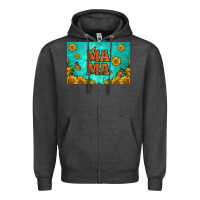 Charcoal Heather sunflowers mama skinny metal can holder Zipper Hoodie - HRA Design Shop