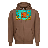 Chestnut sunflowers mama skinny metal can holder Zipper Hoodie - HRA Design Shop