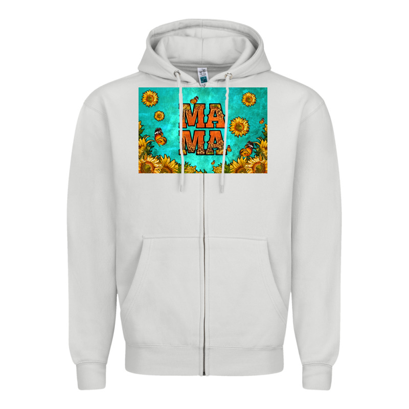 Sunflowers Mama Skinny Metal Can Holder Zipper Hoodie by HRA Design Shop | Teevron