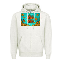 Oatmeal Heather sunflowers mama skinny metal can holder Zipper Hoodie - HRA Design Shop