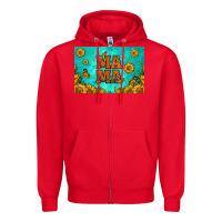 Red sunflowers mama skinny metal can holder Zipper Hoodie - HRA Design Shop