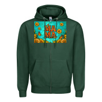 Sports Green sunflowers mama skinny metal can holder Zipper Hoodie - HRA Design Shop