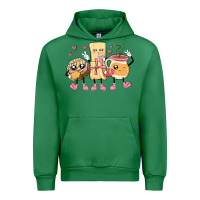 Emerald mexican pan dulce cartoon characters Urban Hoodie - MaliasSmallBusiness