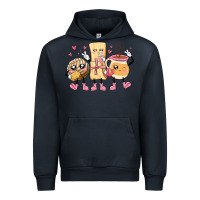 Navy mexican pan dulce cartoon characters Urban Hoodie - MaliasSmallBusiness