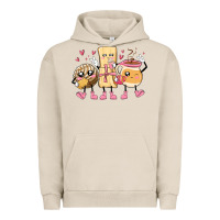 Pigment French Oak mexican pan dulce cartoon characters Urban Hoodie - MaliasSmallBusiness