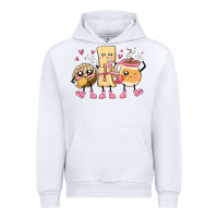 White mexican pan dulce cartoon characters Urban Hoodie - MaliasSmallBusiness