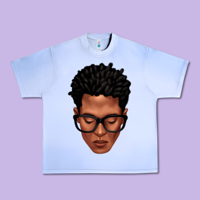 Black Man Portrait Urban Heavy Tee Designed By Texasbilliewilder