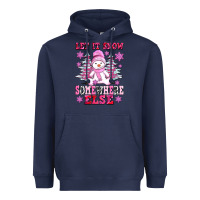 Navy let it snow somewhere else Heavyweight Hoodie - AdoDesignShop