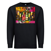 Black Christmas champagne bottles and Premium Sweatshirt - AdoDesignShop