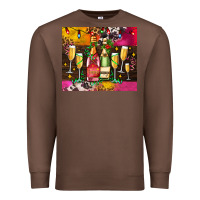 Chestnut Christmas champagne bottles and Premium Sweatshirt - AdoDesignShop
