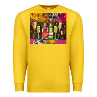 Lemon Christmas champagne bottles and Premium Sweatshirt - AdoDesignShop
