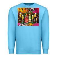 Ocean Blue Christmas champagne bottles and Premium Sweatshirt - AdoDesignShop